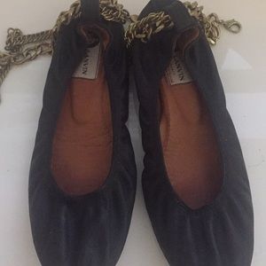 Lanvin black flats